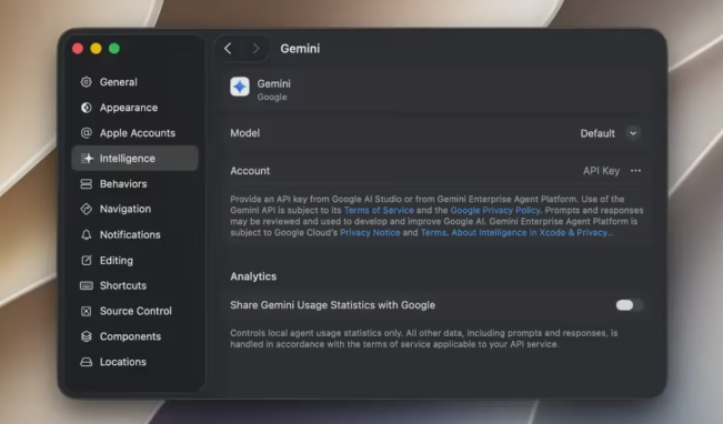 苹果开发者生态升级:Xcode 27 原生集成 Gemini,AI 编程阵营再添猛将配图
