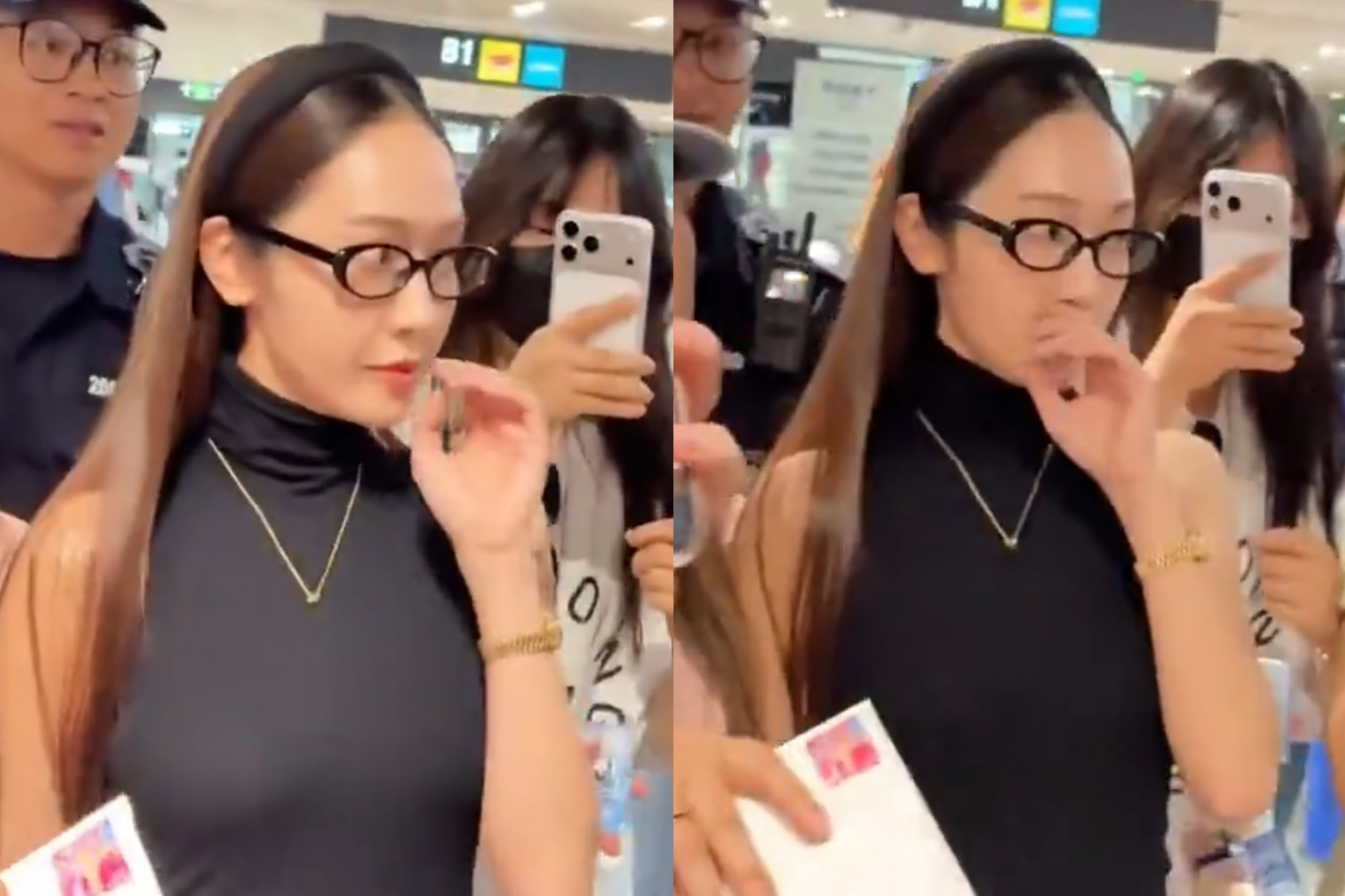 机场表情失守画面疯传 Jessica直播亲揭真相配图