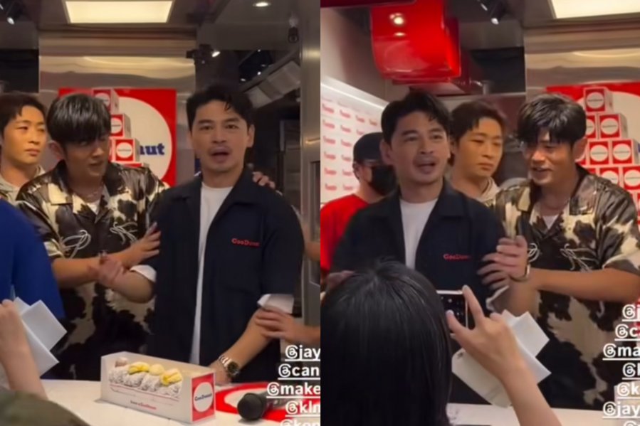周杰伦惊喜现身阿Ken甜甜圈店 化身“一日店员”掀暴动配图