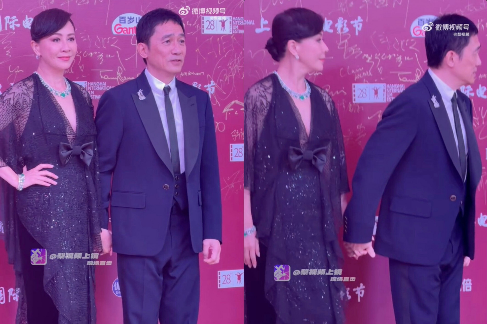 紧牵刘嘉玲现身红毯 梁朝伟一松手秒变“社恐”狂搓手配图
