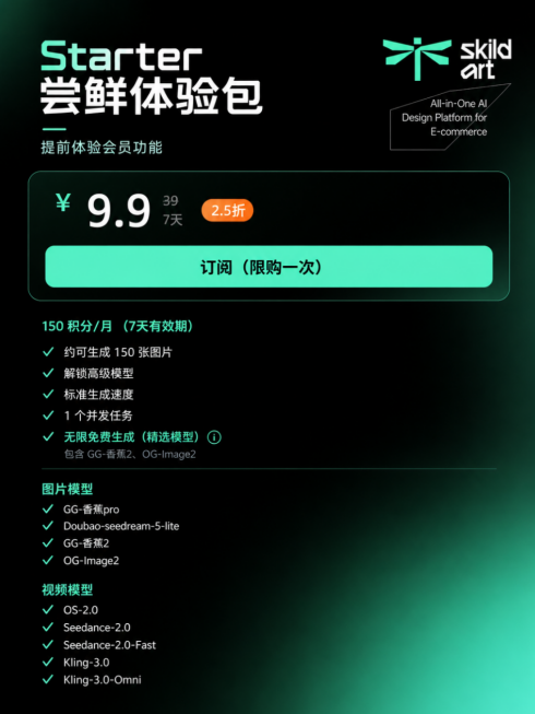 9.9元解锁无限出图!香蕉 2、Image2免费随便造配图