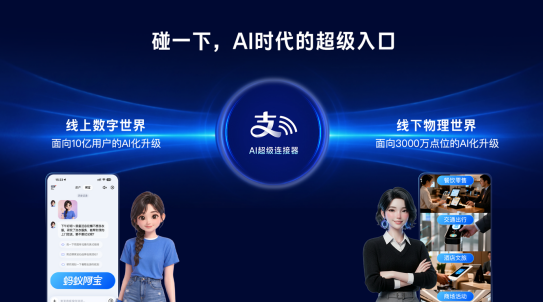 支付宝“碰一下”将3000万线下触点升级为AI经营网络配图