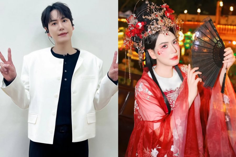 SJ圭贤挑战中国网红妆 汉服写真美貌曝光惊艳全网配图