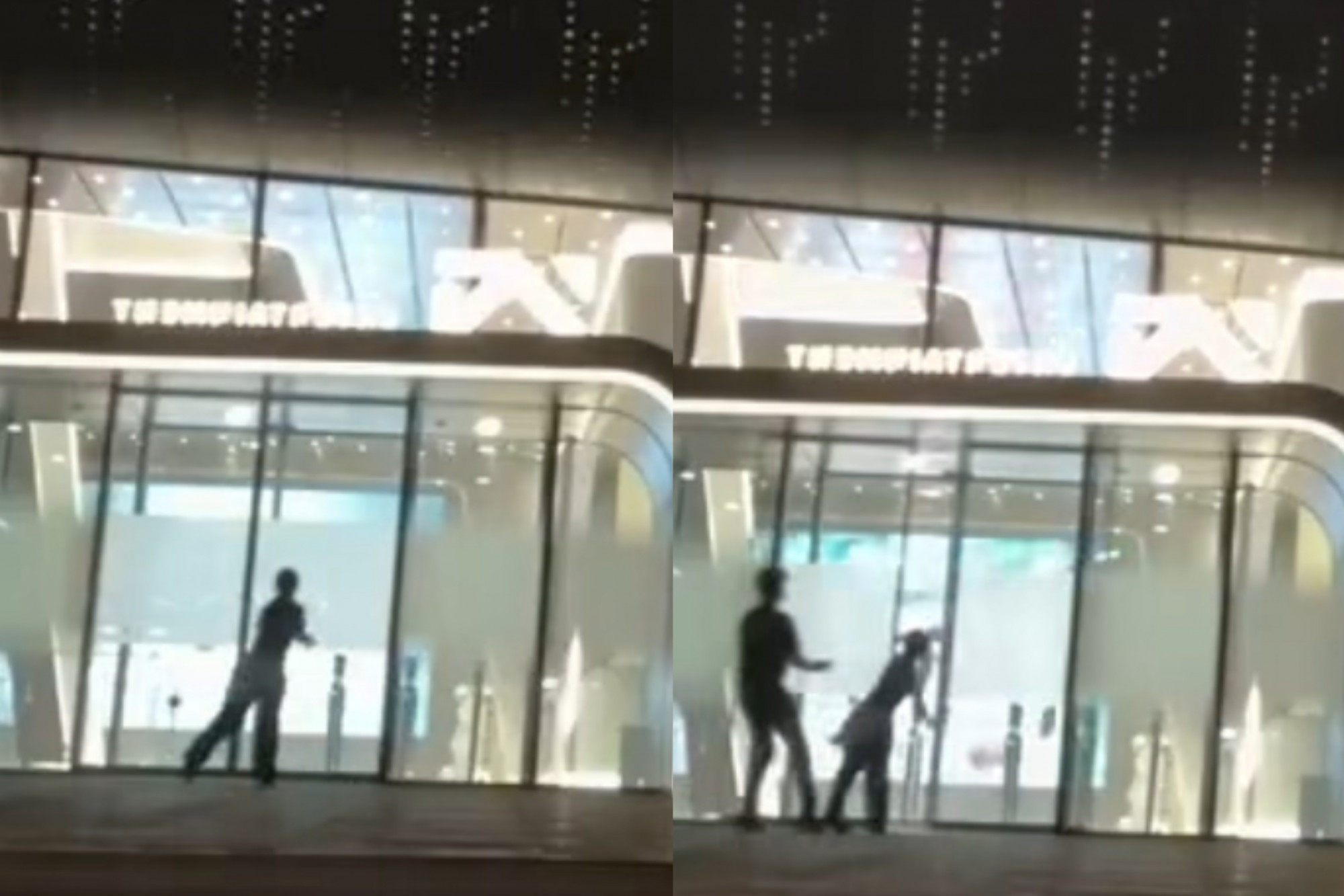 YG娱乐大楼惊爆闹事 日籍女子持高尔夫球杆砸大门配图