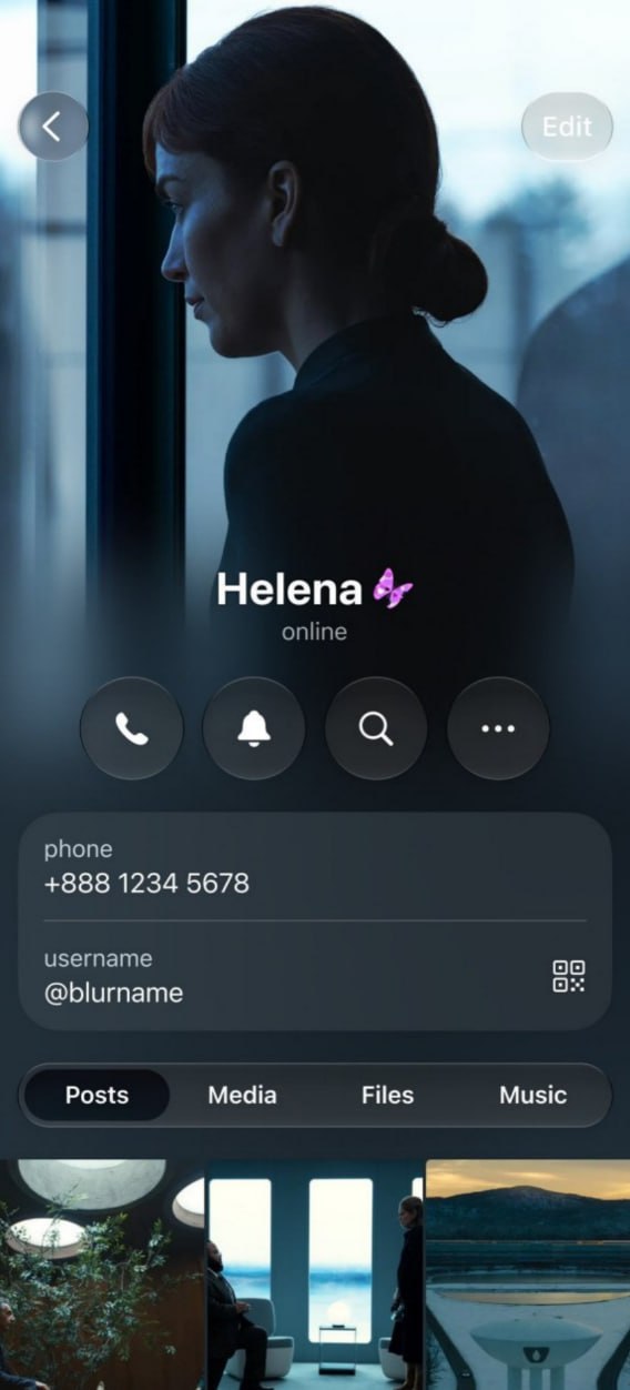 热议|Telegram个人资料页面或将迎来全新设计。一名设计师展示了正在开配图 1