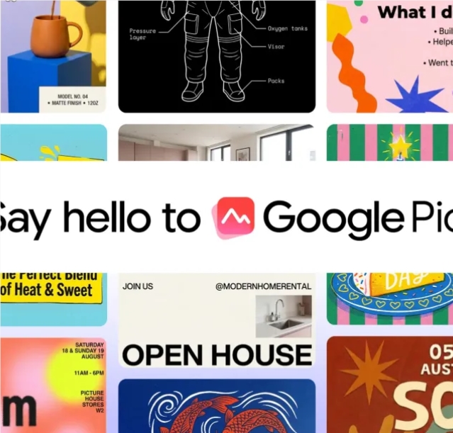 不用设计直接“一句成图”!谷歌推出最强Canva杀手Google Pics配图