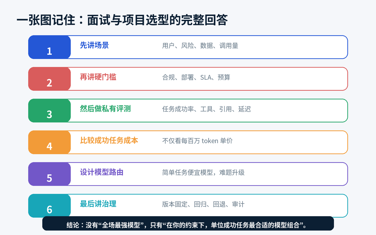 对比使用过哪些主流大模型?项目中最终选用了哪个模型?为什么?配图